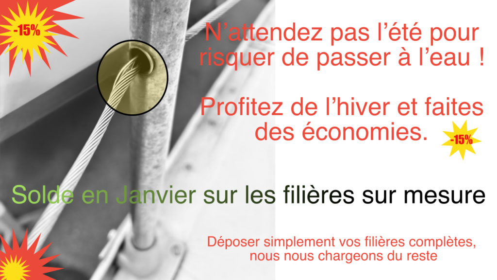Solde sur les filières sur mesure ! faites vos courses ;)